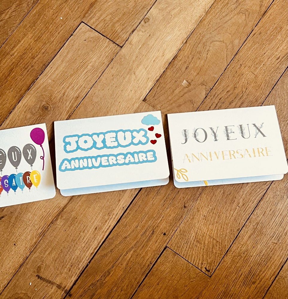 Cartes anniversaire