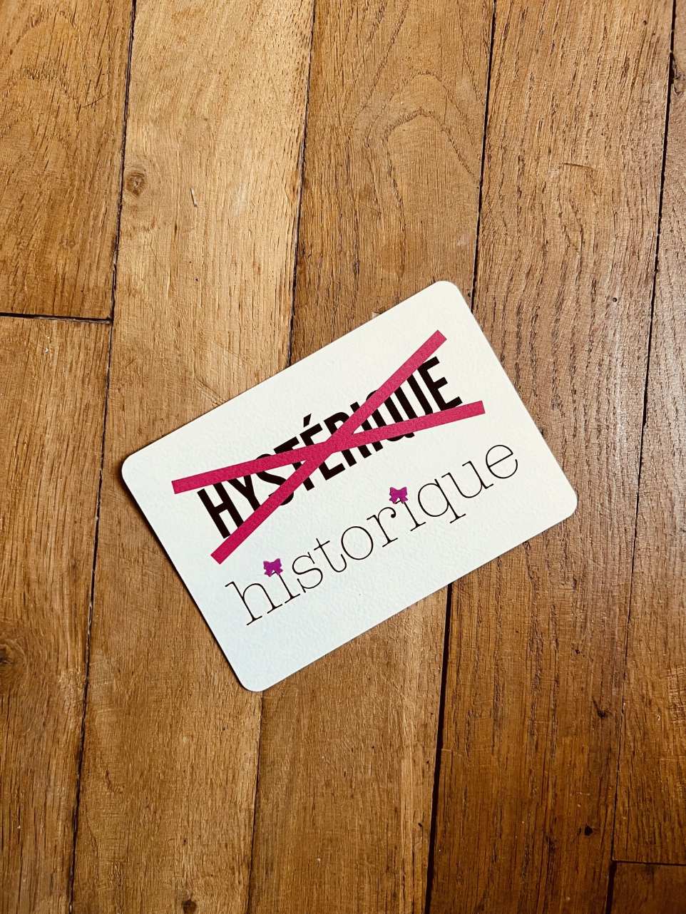 Carte insolente hystérique