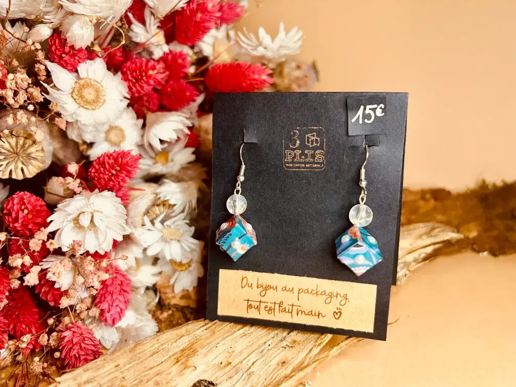 Boucles d'oreilles "cubes"
